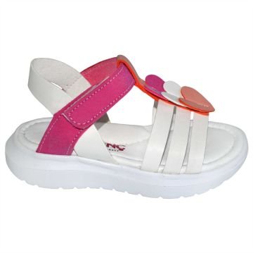 Patik Sandalet - beyaz/pembe/türüncü