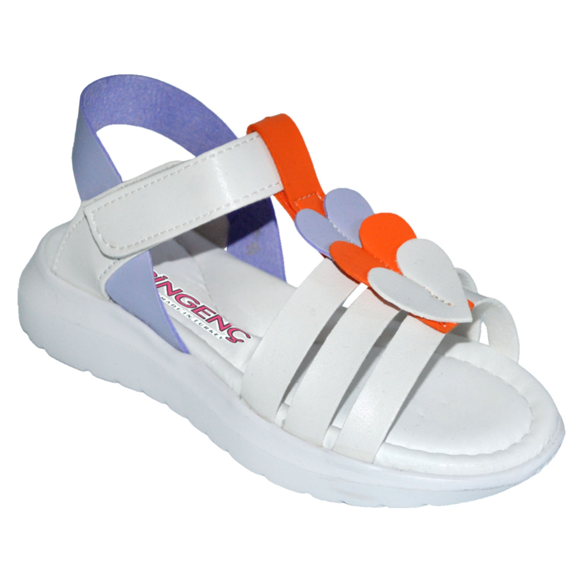 Patik Sandalet - beyaz/krom/türüncü