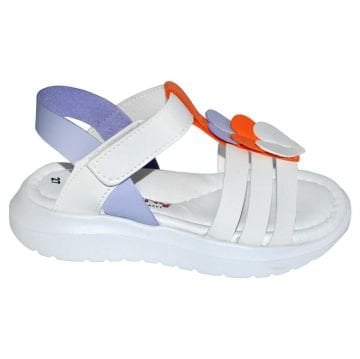 Patik Sandalet - beyaz/krom/türüncü