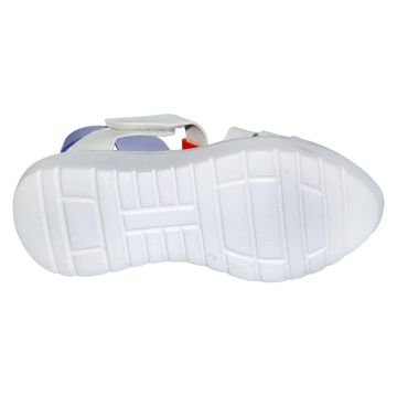 Patik Sandalet - beyaz/krom/türüncü