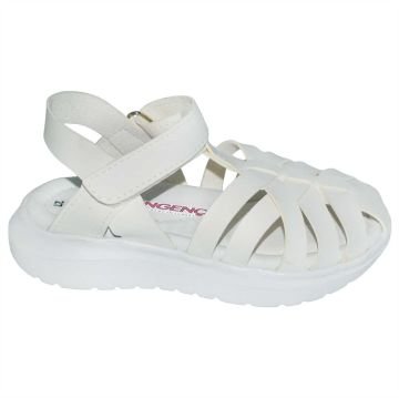 kapalı burun Patik Sandalet - krem rengi