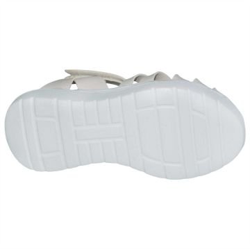 kapalı burun Patik Sandalet - krem rengi