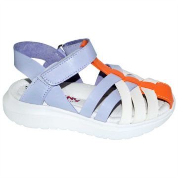 kapalı burun Patik Sandalet - beyaz/krom/türüncü