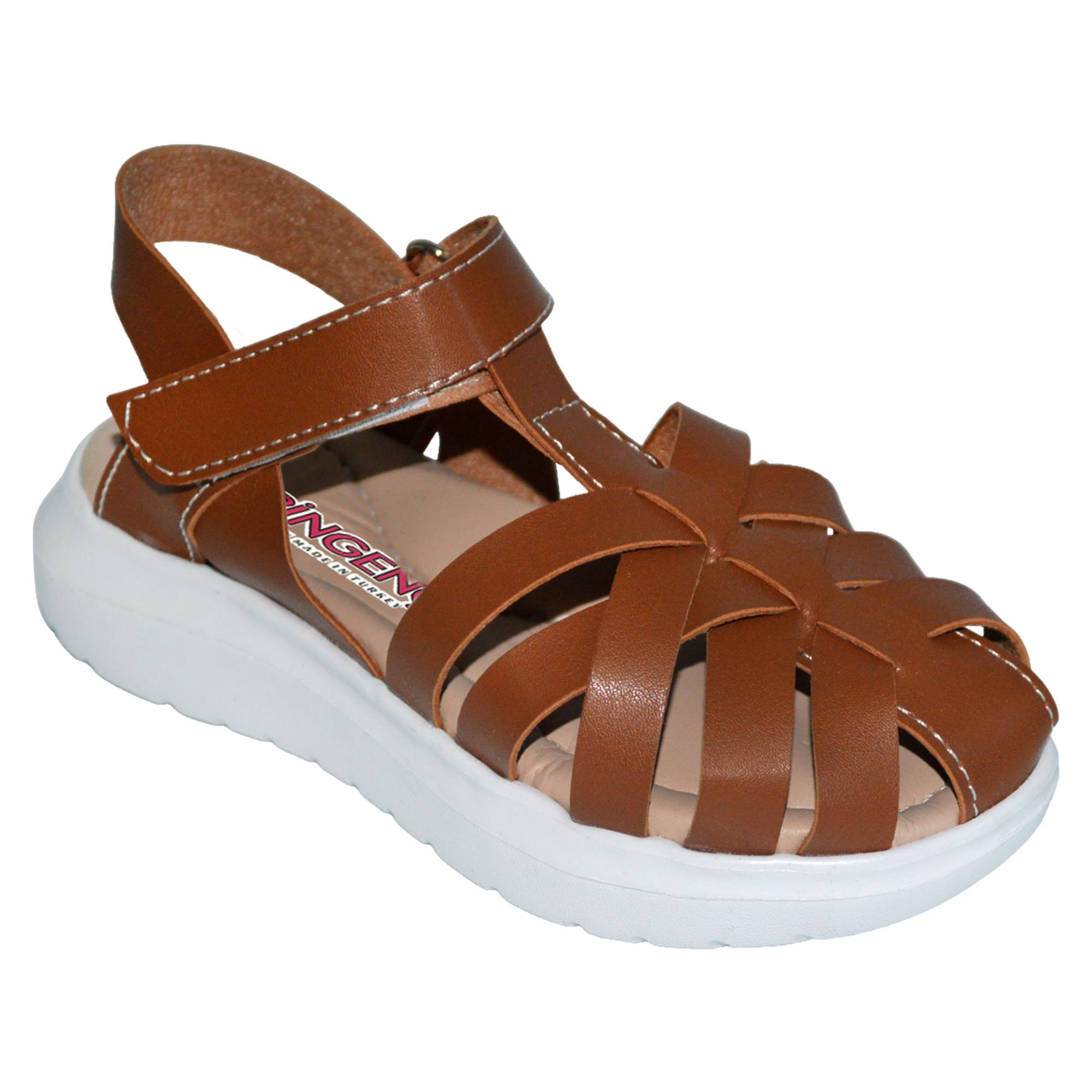 kapalı burun Patik Sandalet - kahverengi