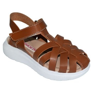 kapalı burun Patik Sandalet - kahverengi