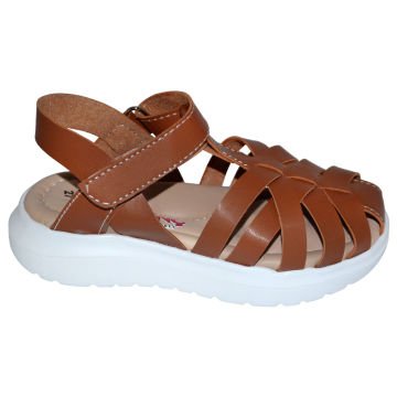 kapalı burun Patik Sandalet - kahverengi