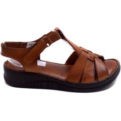 2020-2 Kadın Sandalet - Taba (Deri)