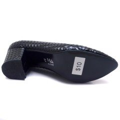 948-CB Kısa Sivri Uç Model Kadın Stiletto - Siyah