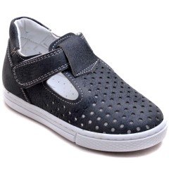 EYS-10 Cırtlı Bebe Sandalet - Füme