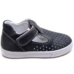 EYS-10 Cırtlı Bebe Sandalet - Füme