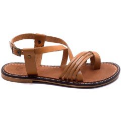 3-30 LG Yazlık Kadın Sandalet - Taba