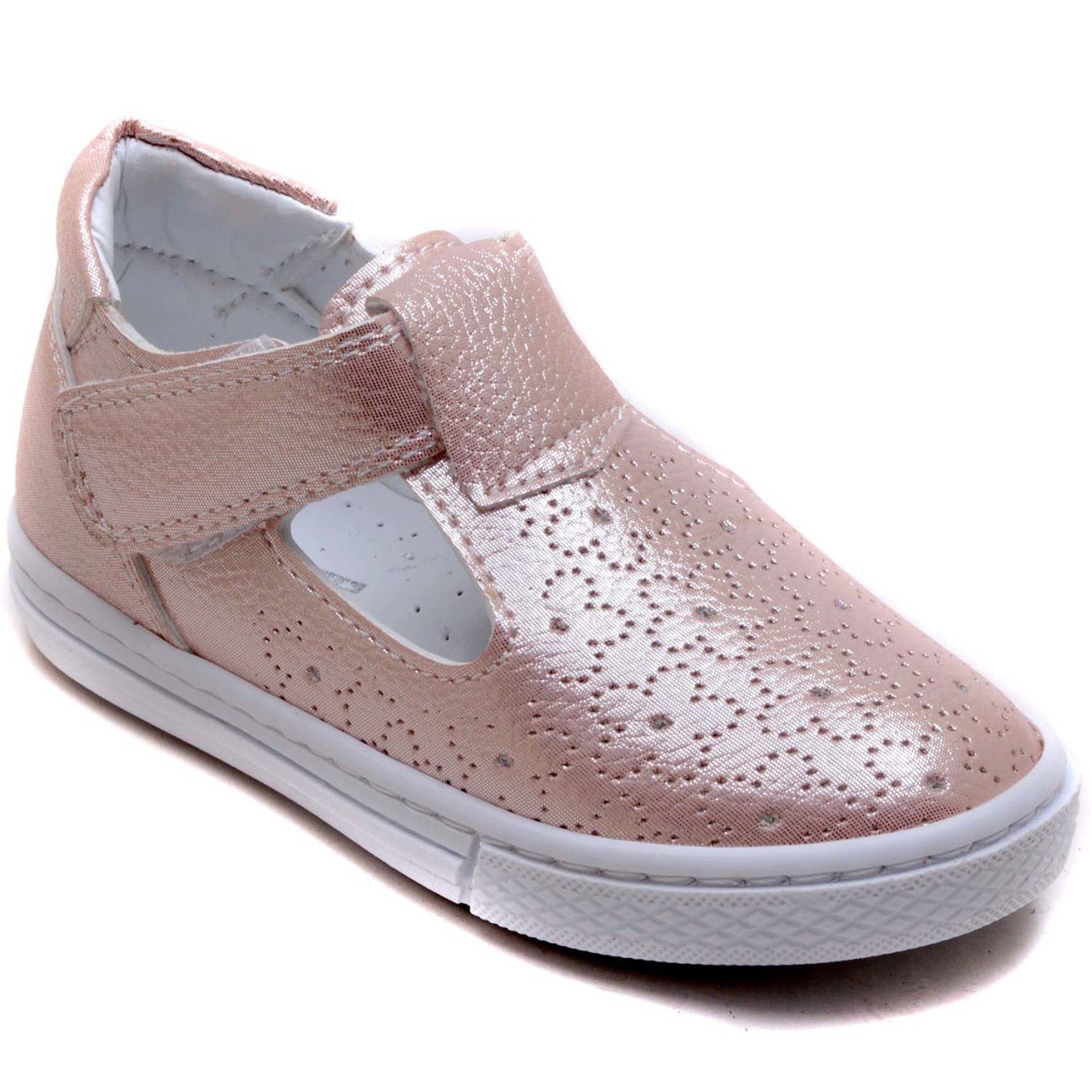 EYS-10 Cırtlı Bebe Sandalet - Yavruağzı
