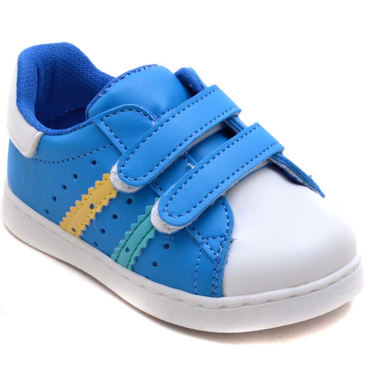 MDD-0 Çift Cırt Bebe Sneaker - Mavi