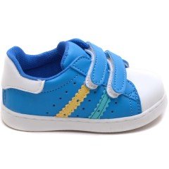 MDD-0 Çift Cırt Bebe Sneaker - Mavi