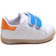MDD-0 Çift Cırt Bebe Sneaker - Beyaz/T