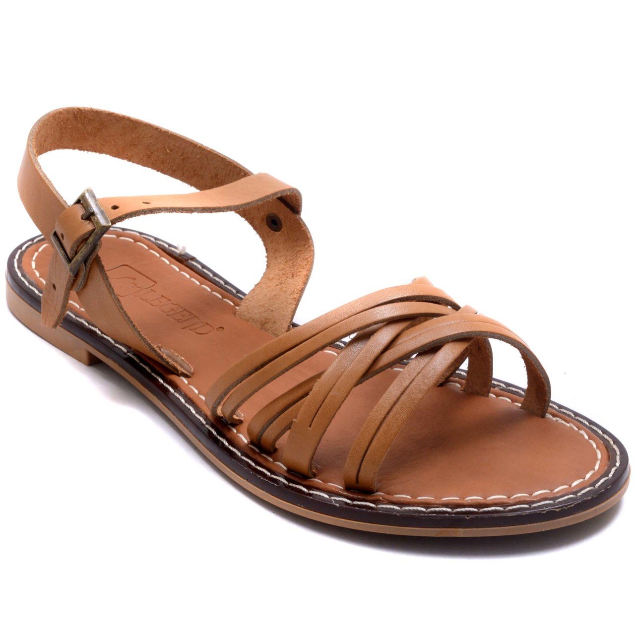 3-33 LG Yazlık Kadın Sandalet - Taba