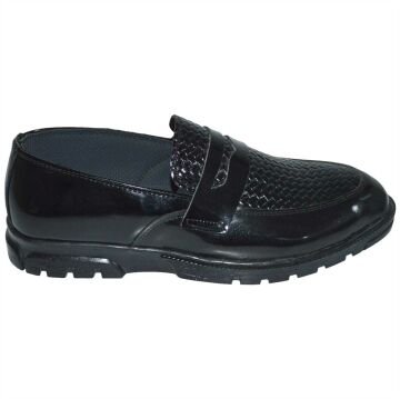 garson okul ayakkabı - parlak siyah