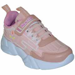 049 - NewciX Filet Spor Ayakkabı - Kraft/Açık Pembe