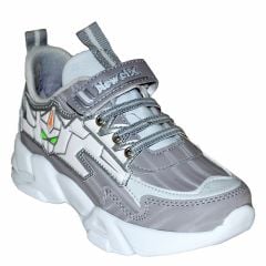 049 - NewciX Filet Spor Ayakkabı - Gri/Beyaz