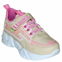 049 - NewciX Filet Spor Ayakkabı - Krem rengi/Bej/Gül Pembe