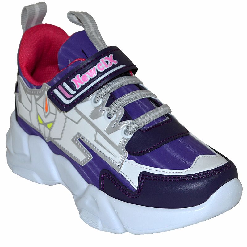 049 - NewciX Filet Spor Ayakkabı - Menekşe/Lacivert/Beyaz