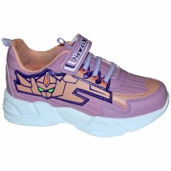 049 - NewciX Filet Spor Ayakkabı - Açık Mor/Bej