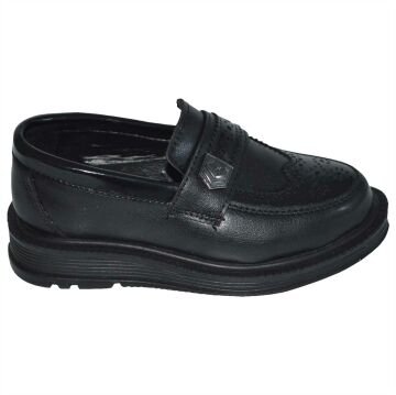 Patik okul ayakkabı - siyah