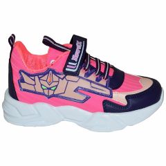049 - NewciX Filet Spor Ayakkabı - Pembe/Bej/Lacivert