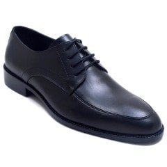 713-DR Bağcıklı Jurdan Erkek Deri Ayakkabı - Siyah