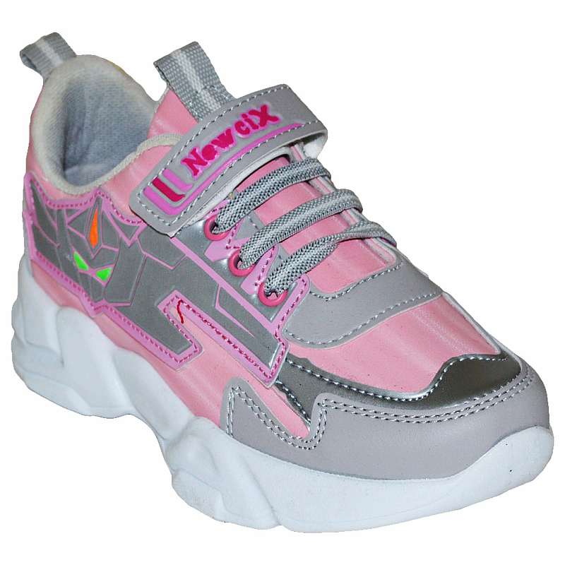 049 - NewciX Filet Spor Ayakkabı - Pembe/Gri