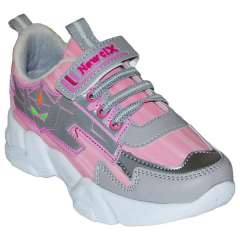 049 - NewciX Filet Spor Ayakkabı - Pembe/Gri