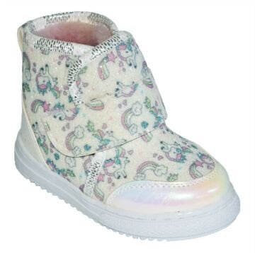 bebe içi kürklü bot - krem rengi/multicolor