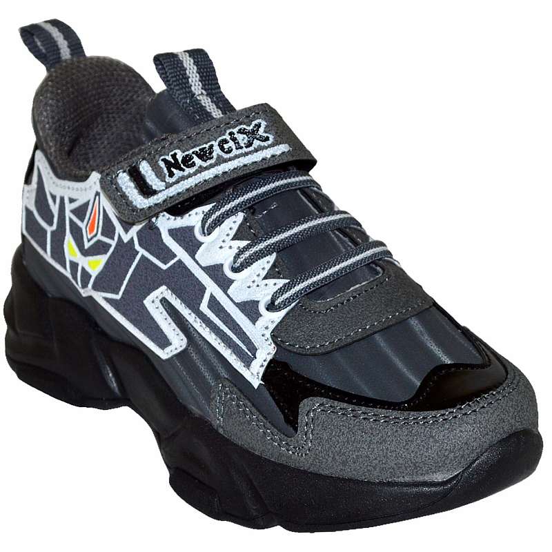 049 - NewciX Filet Spor Ayakkabı - Siyah/Gri