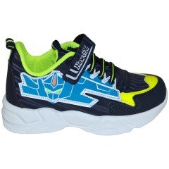 049 - NewciX Patik Spor Ayakkabı - Lacivert/Mavi/Sarı
