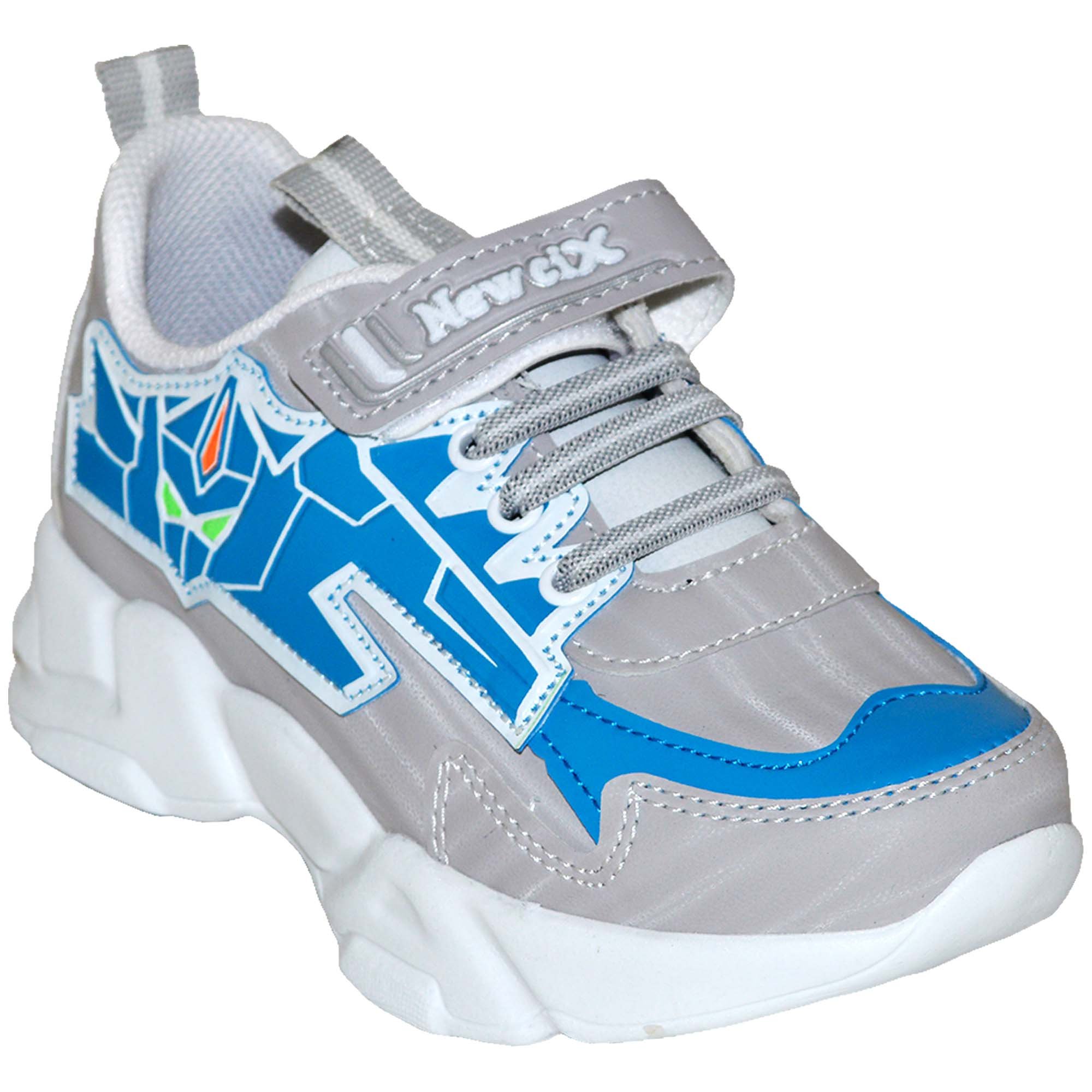 049 - NewciX Patik Spor Ayakkabı - Gri/Mavi