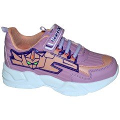 049 - NewciX Patik Spor Ayakkabı - Açık Mor/Bej