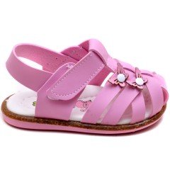 SB-016 İlk Adım Kız Çocuk Sandalet - Pembe