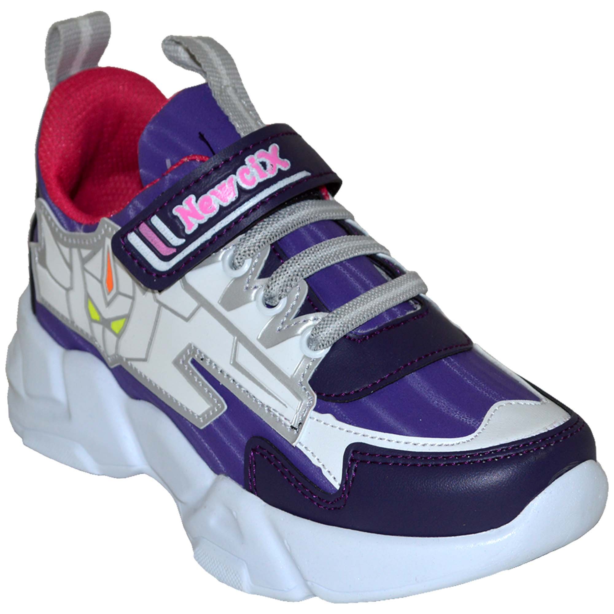 049 - NewciX Patik Spor Ayakkabı - Lacivert/Mavi/Beyaz