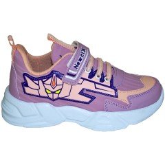 049 - NewciX Patik Spor Ayakkabı - Açık Mor/Bej