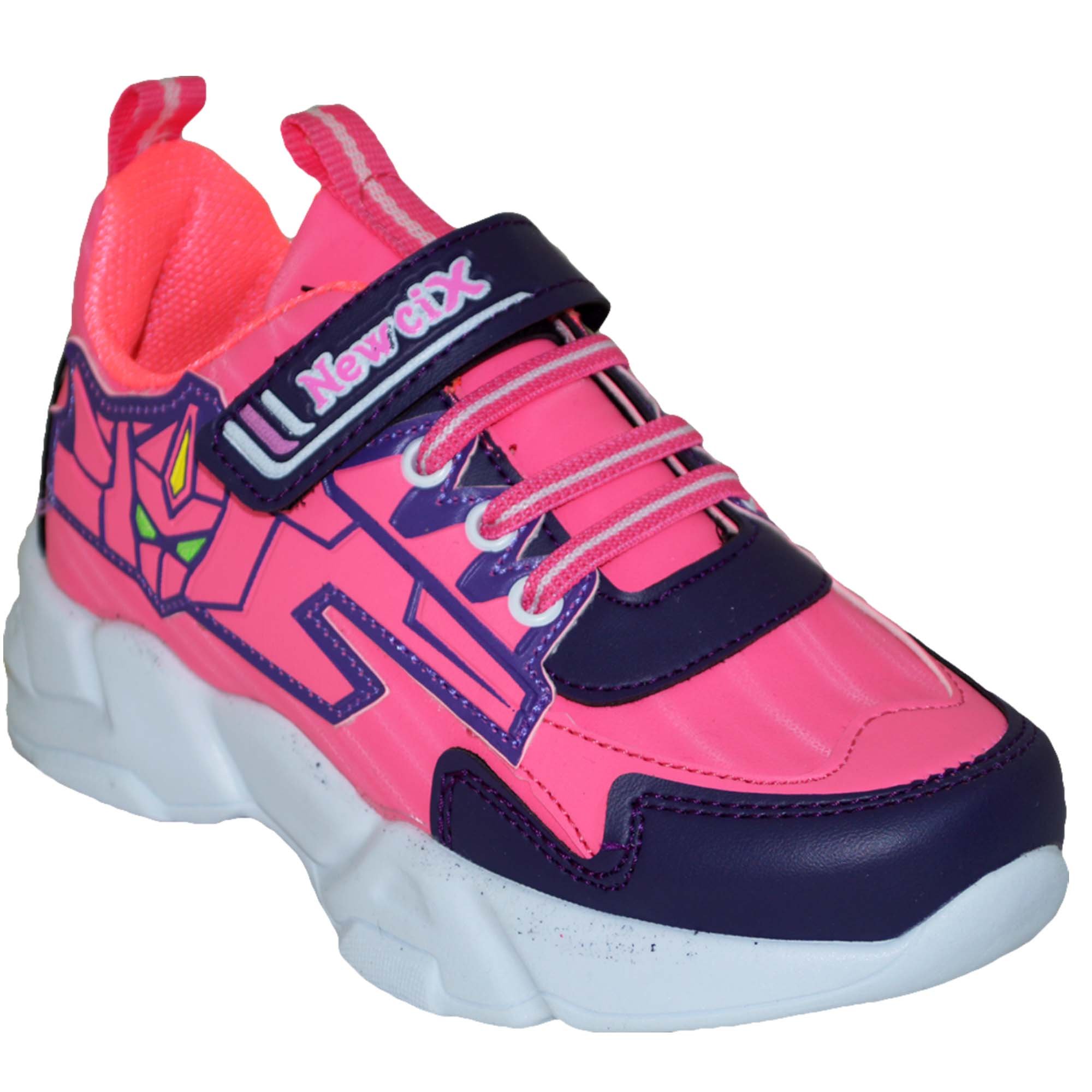 049 - NewciX Patik Spor Ayakkabı - Pembe/Lacivert
