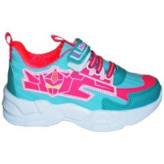 049 - NewciX Patik Spor Ayakkabı - Yeşil/Pembe