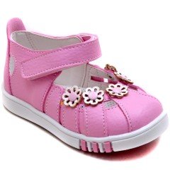 SB-104 Yeni Doğan Kız Çocuk Sandalet - Pembe