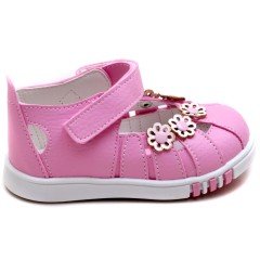 SB-104 Yeni Doğan Kız Çocuk Sandalet - Pembe