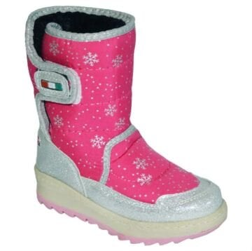 filet içi kürklü kışlık bot - pembe/gümüş