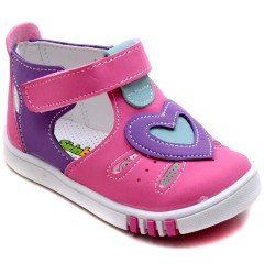 SB-106 Yeni Doğan Kız Çocuk Sandalet - Pembe/Mor