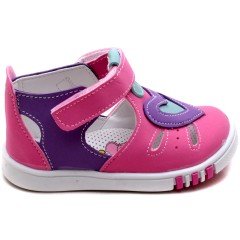SB-106 Yeni Doğan Kız Çocuk Sandalet - Pembe/Mor