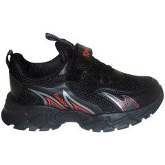 4016 TomKids Filet Spor ayakkabı - Siyah