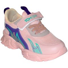 4016 TomKids Filet Spor ayakkabı - Pembe/Lacivert