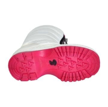 Içi Kürklü patik kışlık Bot - Beyaz/krem/pembe taban