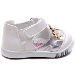 SB-112 Yeni Doğan Kız Çocuk Sandalet - Beyaz